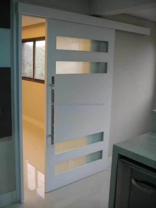 Porta interior de alumínio da porta de vidro deslizante com porta de vidro  branca deslizante de alumínio moderna do quadro